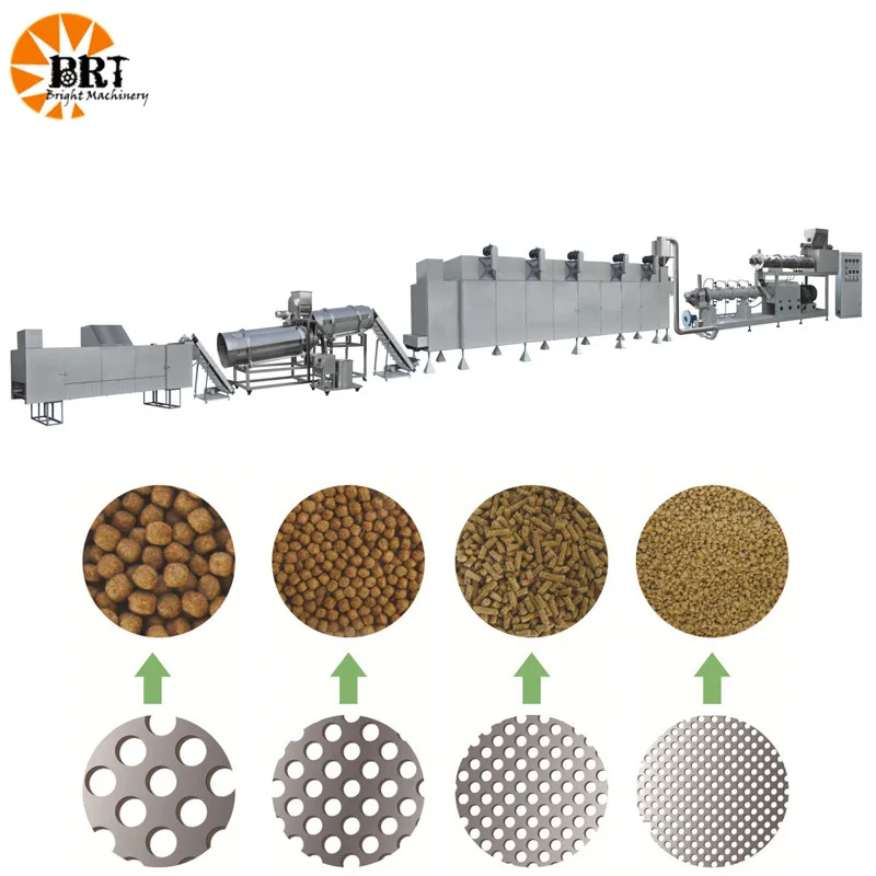 extrusion machine for making fish feed floating and sinking fish feed extruder plant trout pet food extrusion machine
