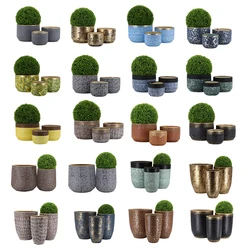 Indoor Outdoor Jardin Color Ceramic Terracotta Bonsai Pot Home Decor Grande Macetas Flower Pots & Planters