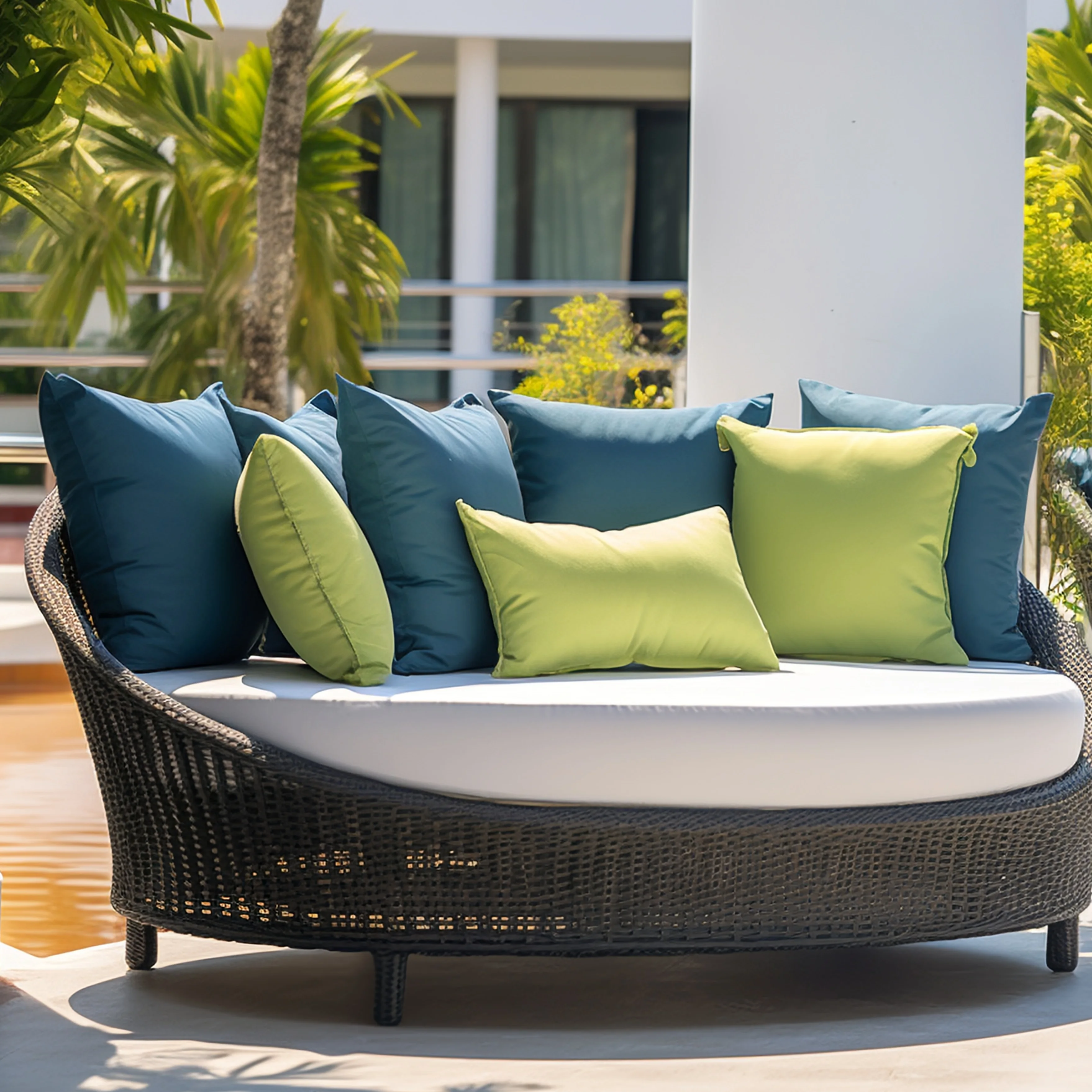 UV Safe Outdoor Waterproof Olefin Fabric for Beach Garden Swimming Pool Furniture With 5 Years Warranty