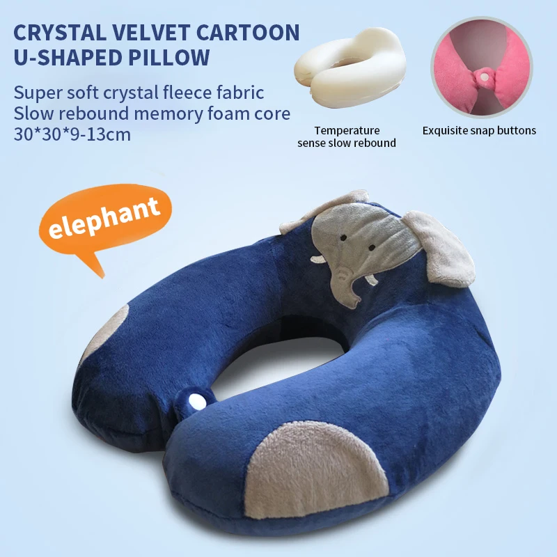 Factory Direct Price Portable Neck Rest Animal Travel Pillow Neck Support for Kid