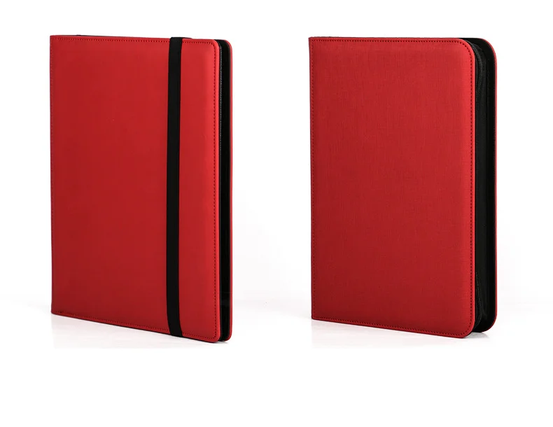 9 Pocket Pu Collection Album For Leather Pokemoned Trading Pcs Zipper Card Album Binder Trading Card Binder