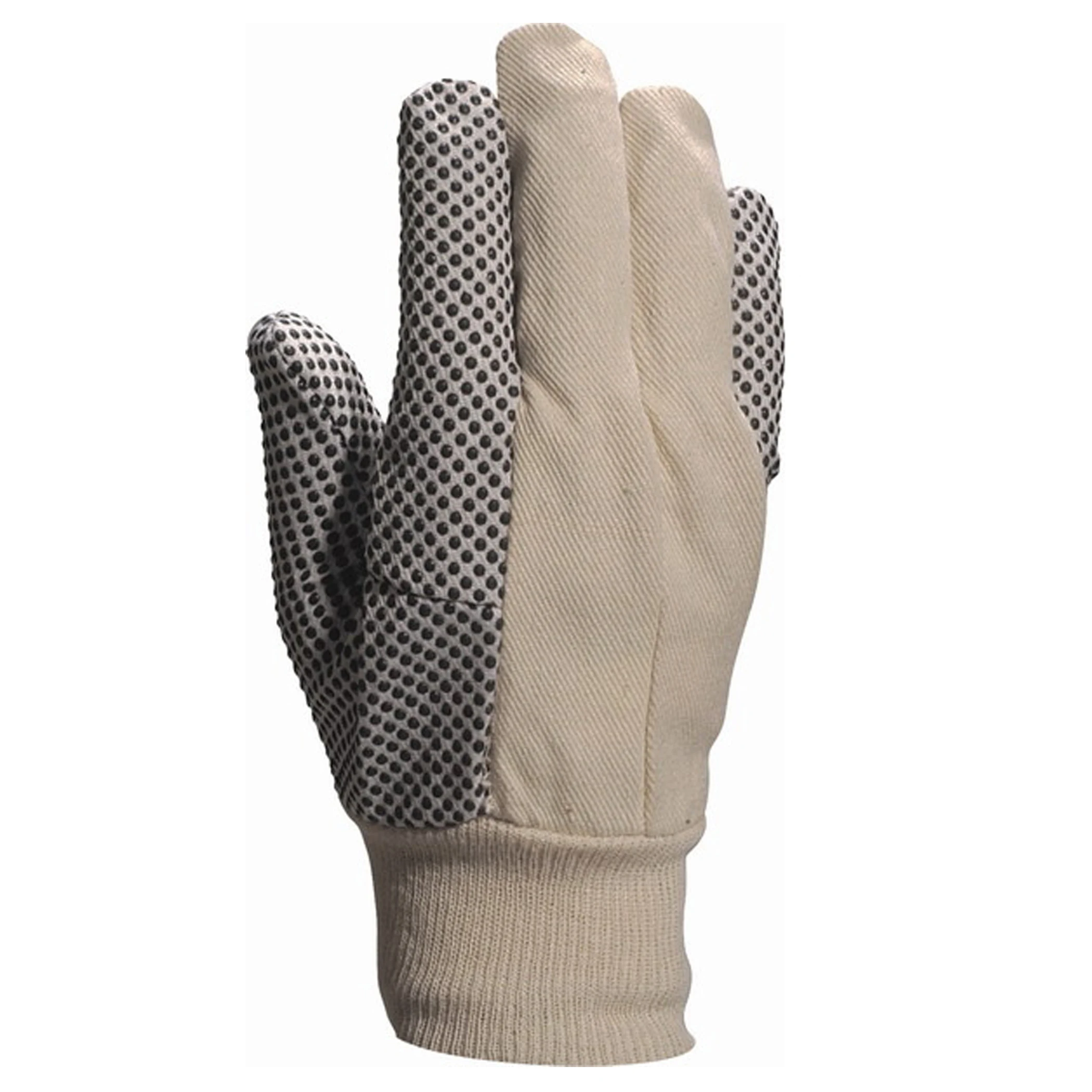 high-visibility seamless cotton gloves available 450 gram and 600 gram double dots