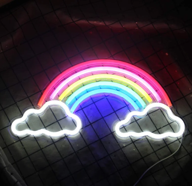 Wall mounted custom led neon letters backboard light for party and events decoration