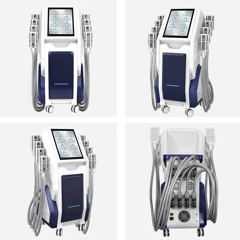 Non Invasive Cryolipolysis With 8 Cryo Plates For cellulite removal cold therapy for body contouring machine