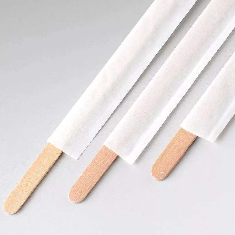 Factory making wooden coffee stirrers coffee sticks