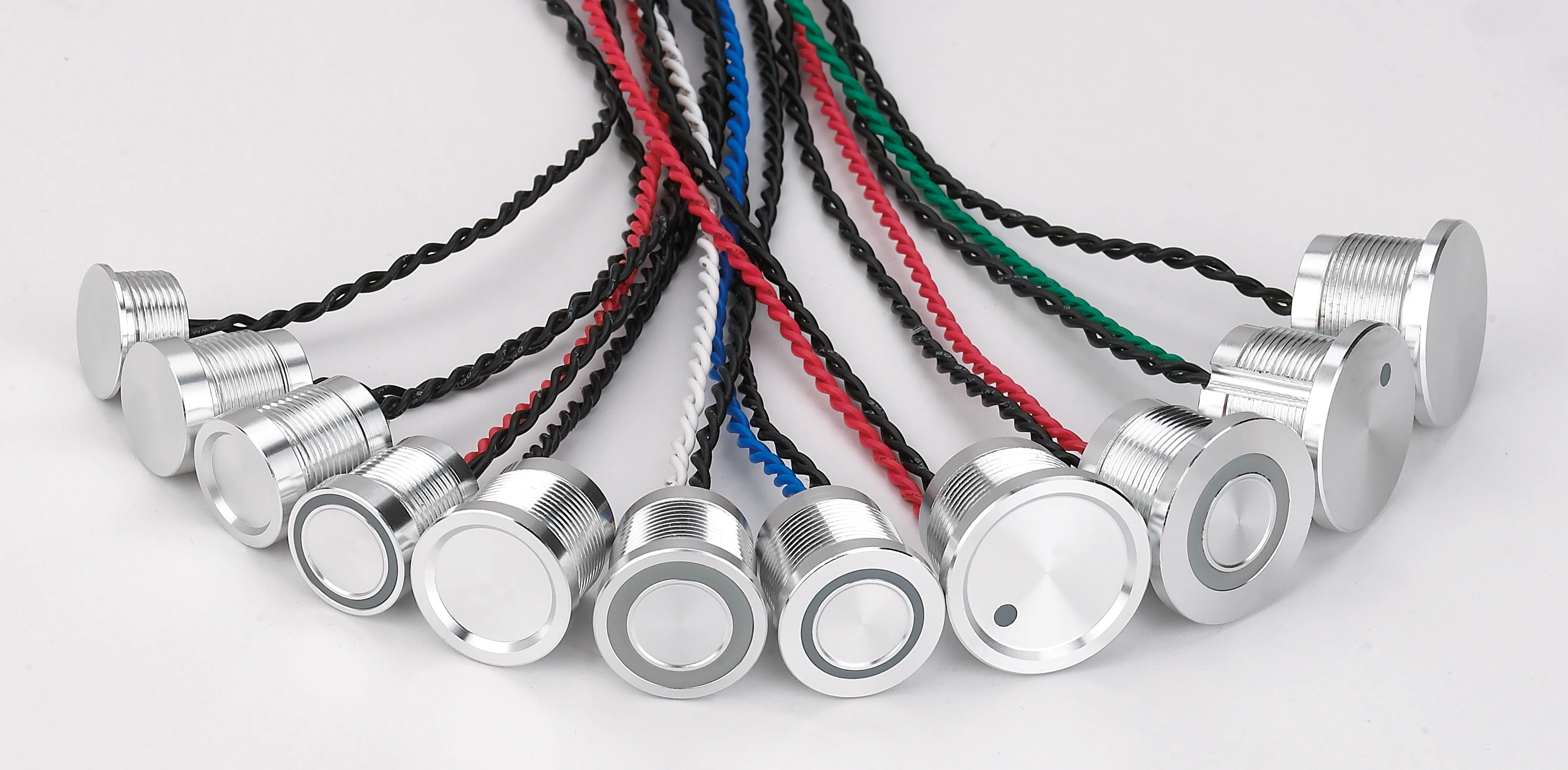 High qualified switch made since 1988 (CE, ROHS) 16mm 1NO momentary SS metal illuminated piezo touch switch ip68