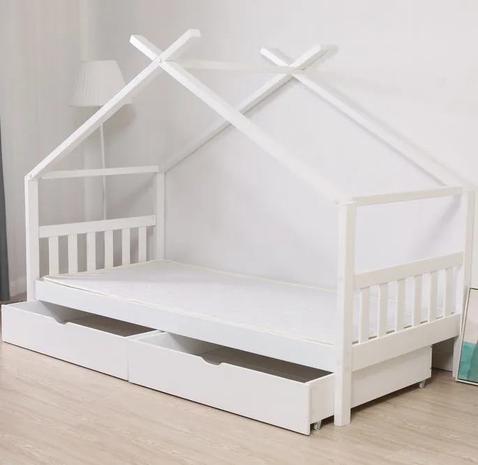 No. 1311-C solid wood Teepee Bed with drawers for kids