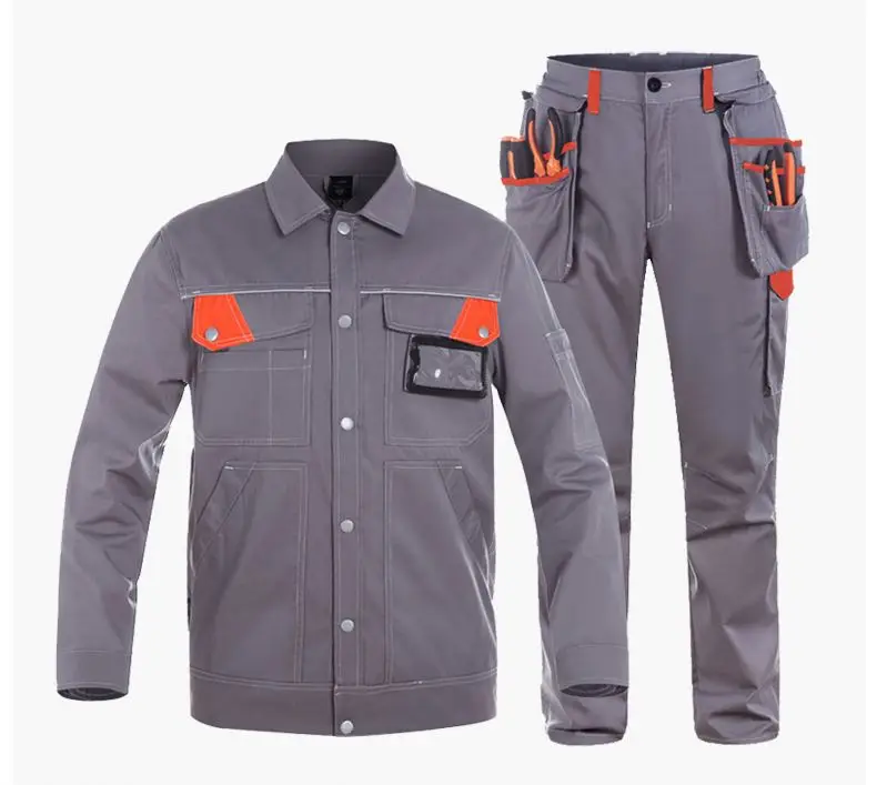 Factory direct Work Wear Manufacturer Men Work Clothing for Mechanic Factory Workshop Auto Repair Work Suits Uniform