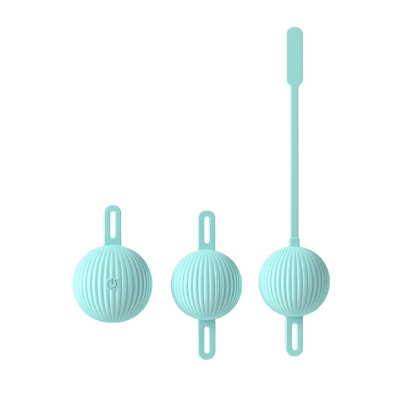 Cupidlover Blue Multi-Ball Remote Kegel Ball Set Female Pelvic Floor Tightening Exercise Kegel Ball Vagina