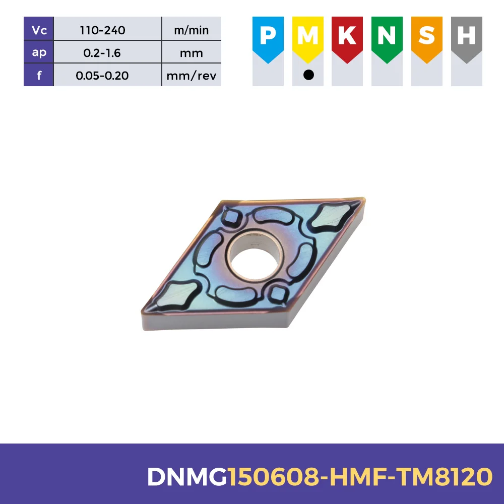 High Quality DNMG150608 Carbide Turning Inserts Stainless Steel External Turning Tools for CNC Lathe Machine