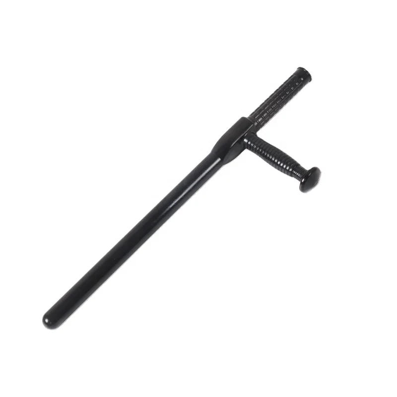 New modern self defense equipment stick T- Baton black T shaped baton