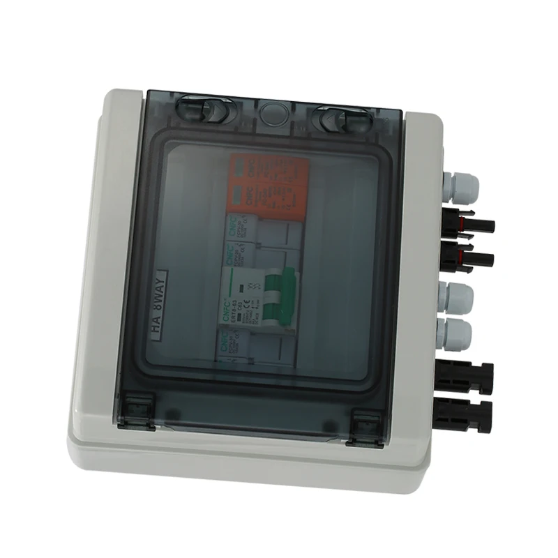 IP65 1 IN 8 OUT 1 Strings Array 3KW 16A 500V DC Solar pv combiner box solar panel for solar panel