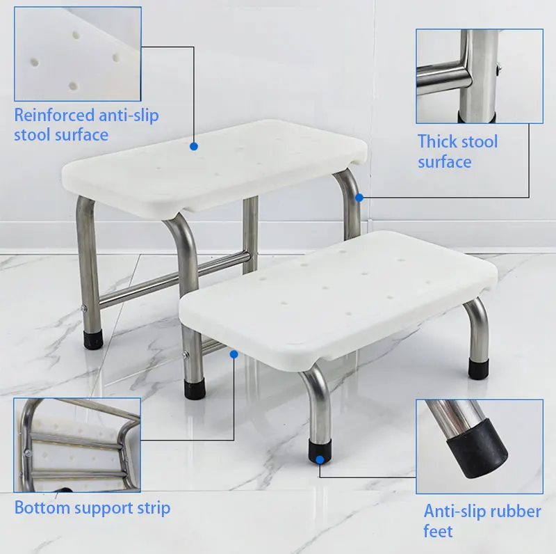 Hospital Furniture Medical Use Patient Step Foot Step Stool for Sale