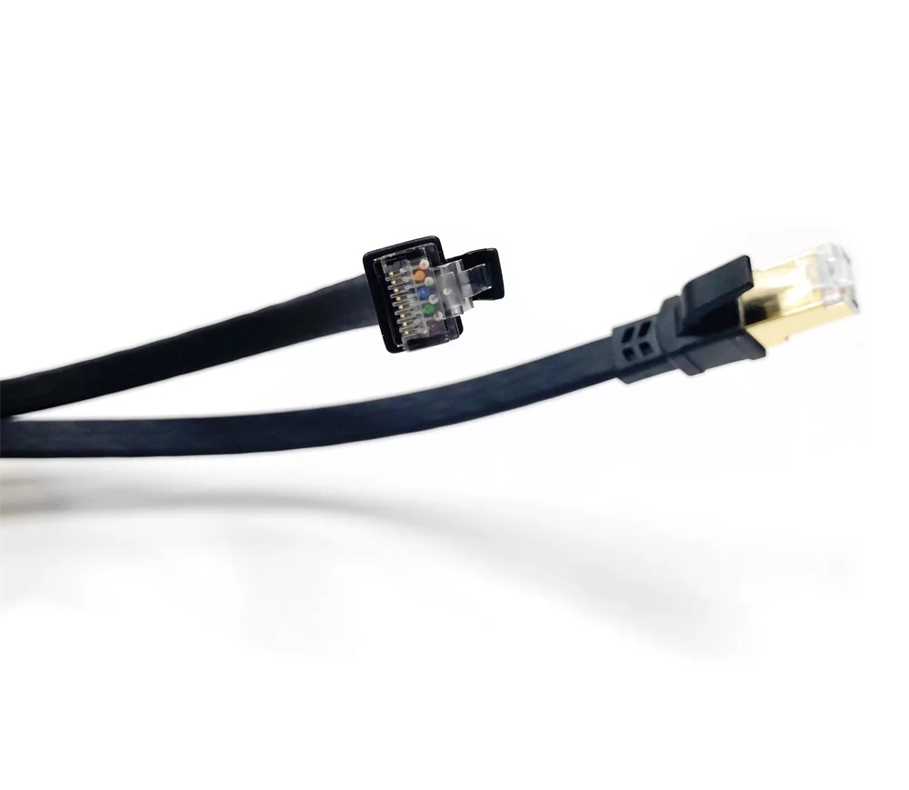 High Speed 30AWG Cat8 Network Internet LAN Cable with Gold Plated RJ45 Connector Patch Cords