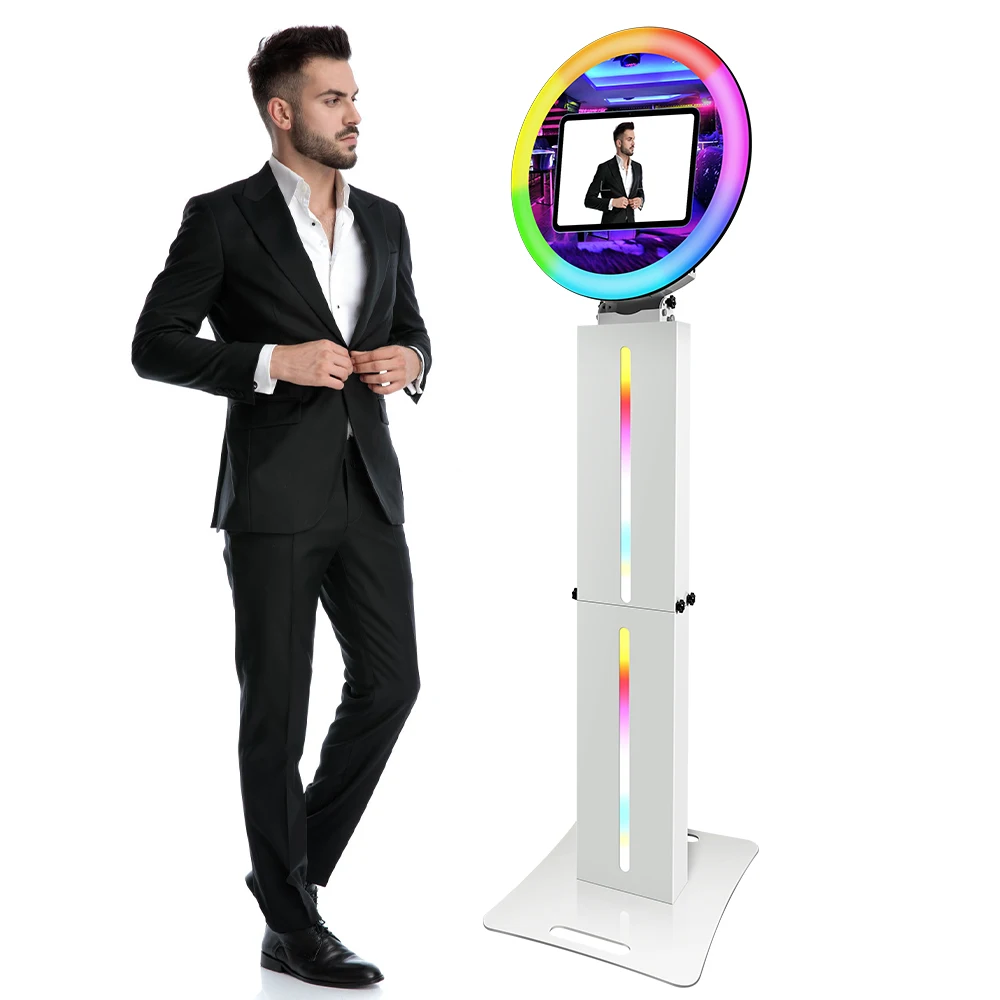 2024 Portable12.3 Inch win Photo Booth For Wedding Party Photo Booth Business  Custom Logo With Flight Case