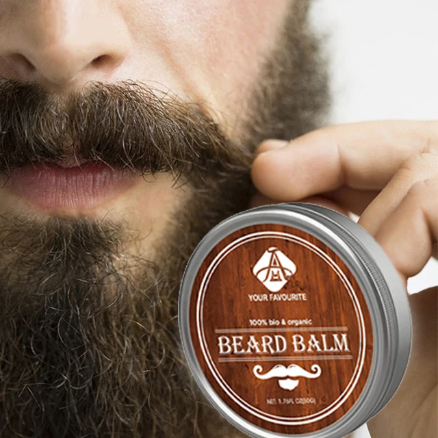 
AH Private Label Butter Wax Beard Care Product Mens Grooming Bread Balm Oil Growth Serum 