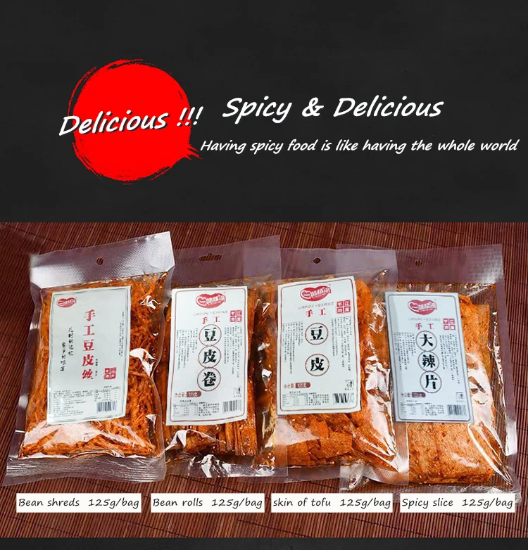 
OEM Chinese traditional spicy diet strip snacks food wholesale 