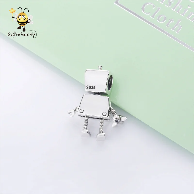 Classic Robot Charms For Jewelry Making Jewelry Accessories Enamel Pendant Custom Logo Beads