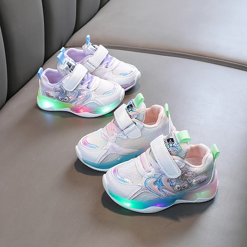 New fashion beautiful LED sneaker children shoes casual shoes light weight High Quality shoes