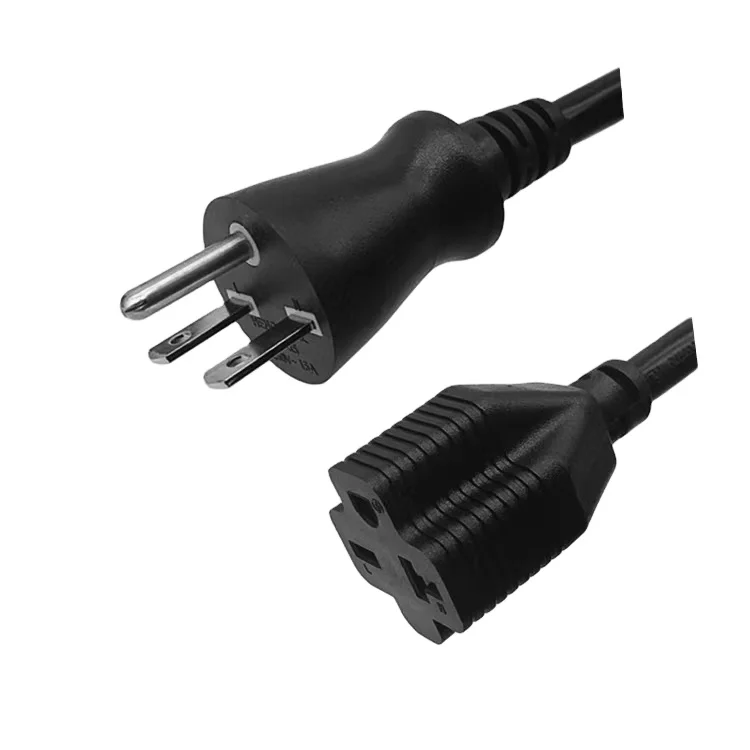 Heng-well Extension Cord Manufacturer 10-15A 125/250 V 3 Pin Plug Extension Cord Manufacturer US Extension Cord