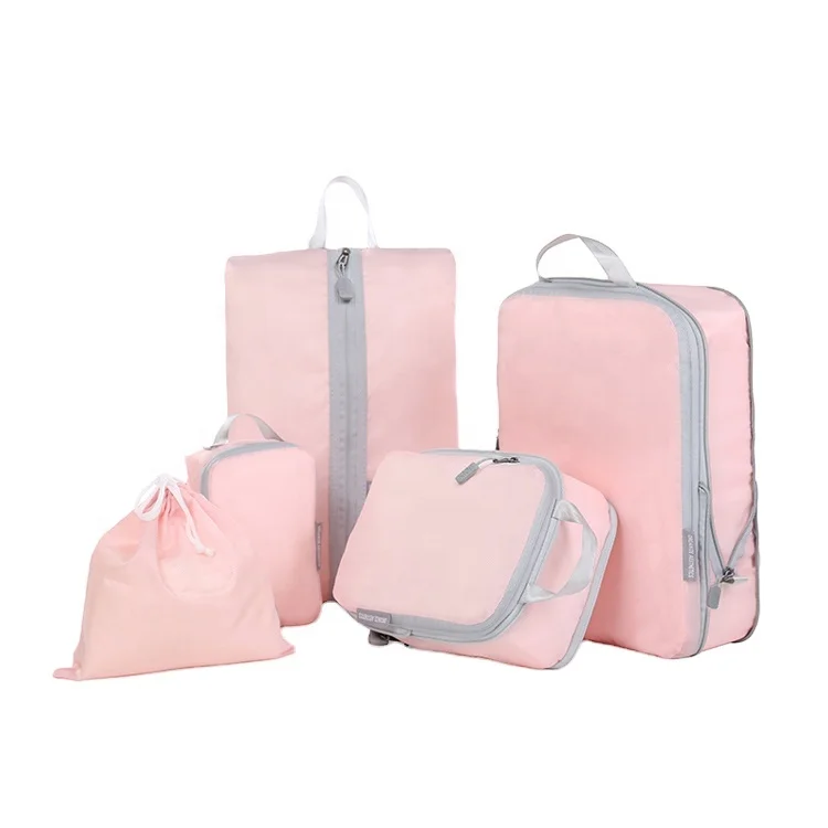 New Waterproof Travel Clothes Bag Luggage Clothing Organizer Bag 5 pcs travel storage bag