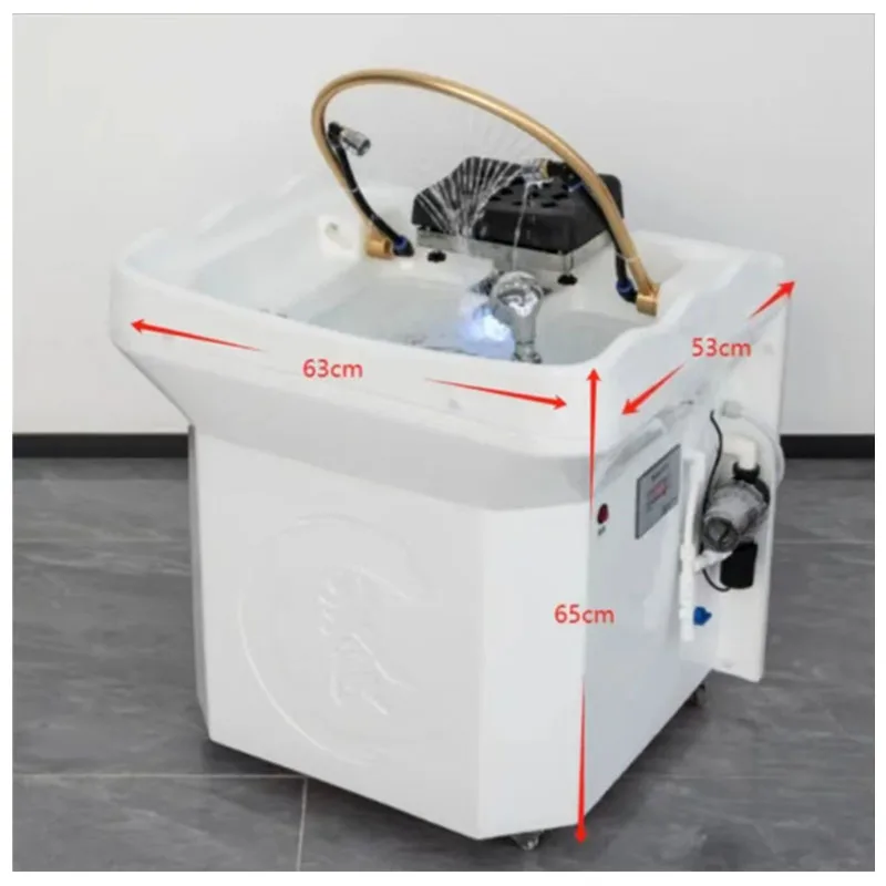 spa furniture mobile hair wash shampoo basin chair head water spa equipment head therapy shampoo bed