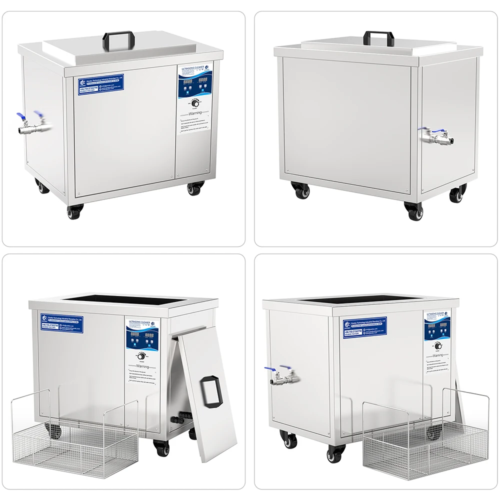 Granbo Industrial Digital Ultrasonic Cleaner 40khz 45L Single Tank Machine 24h Long Working Electric Fuel New Condition Cleaning