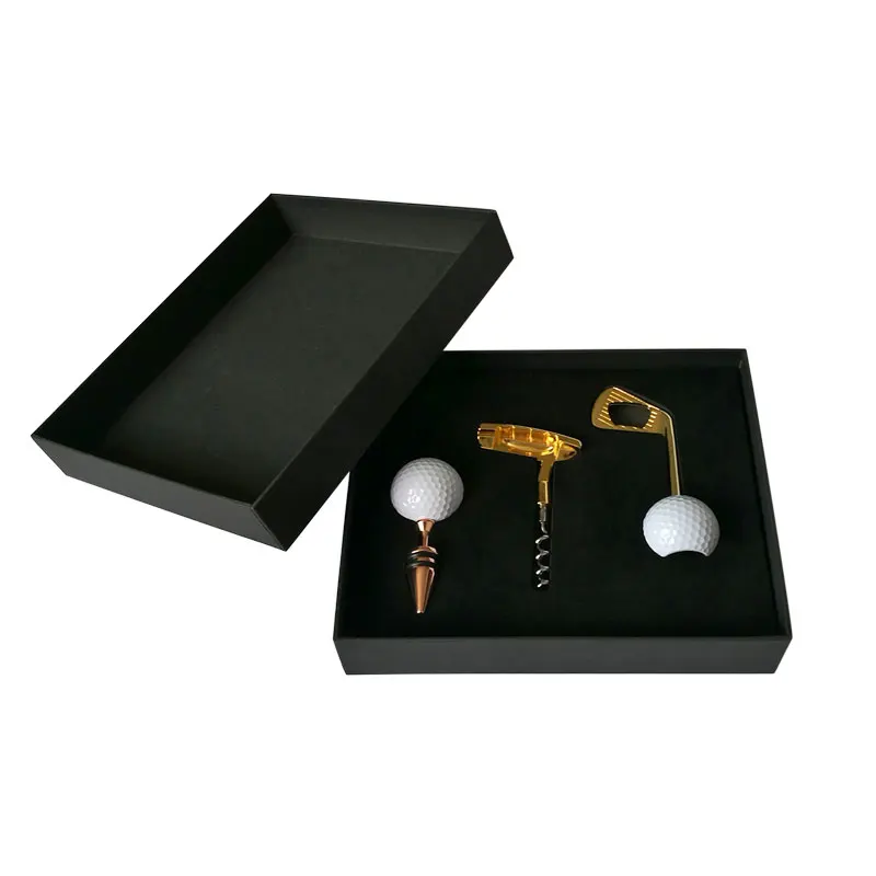 Luxury Golf Design Wine Set Gift Golf Wine Opener Set