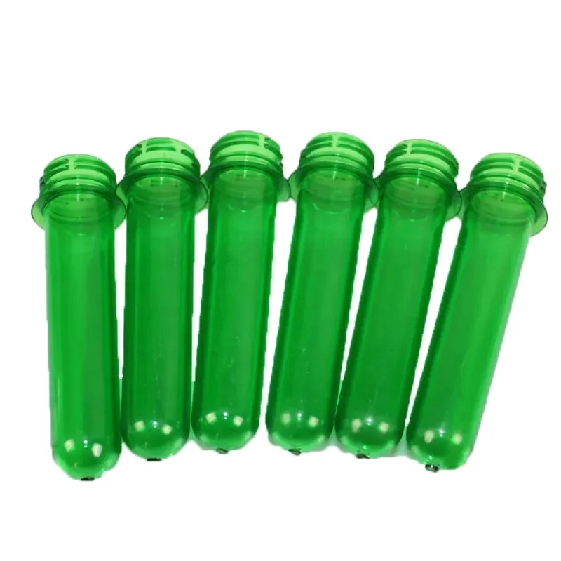 Green Color 26MM 30g Plastic PET New Raw Material Beer Bottle Preforms