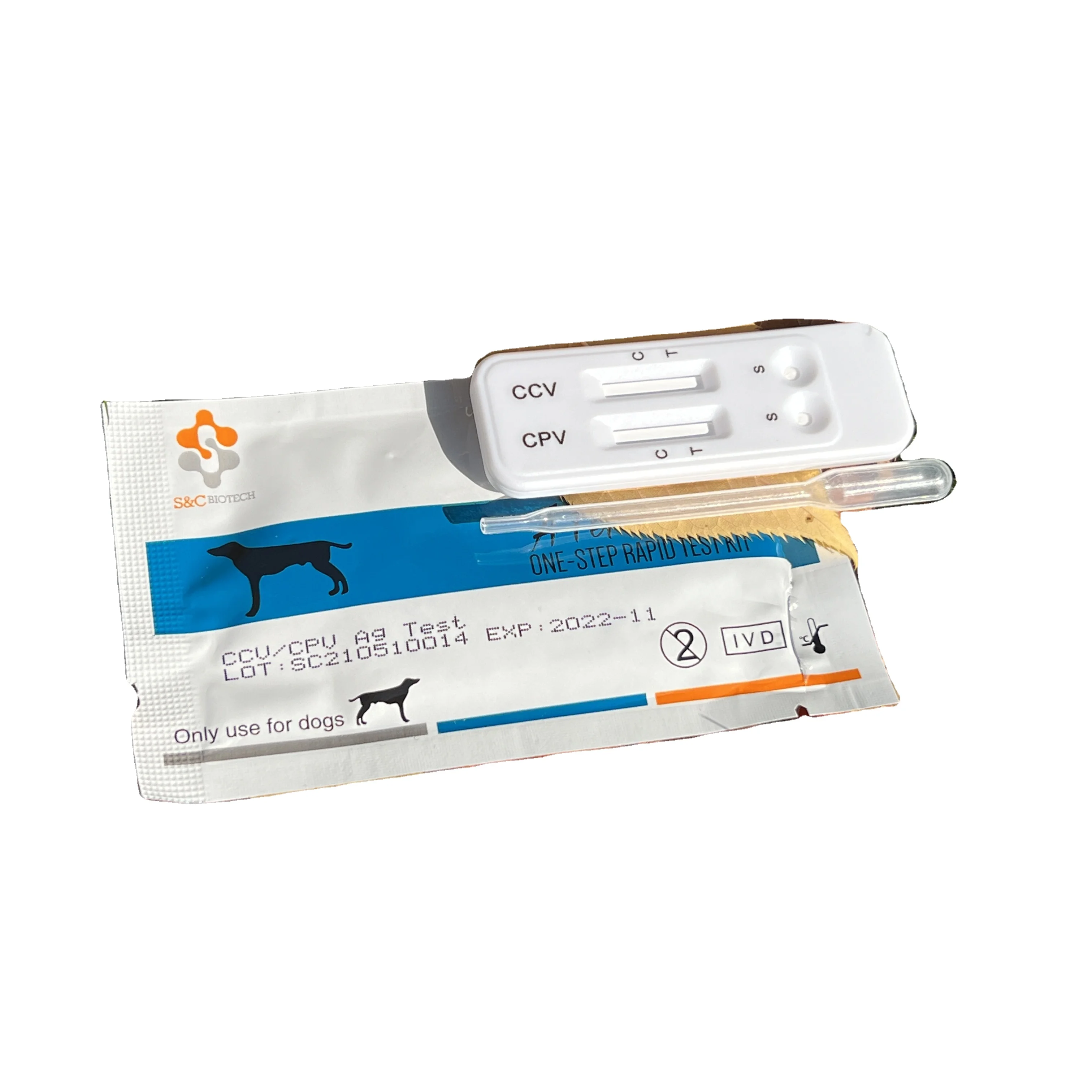 Ветеринарные наборы CDV + CPV EHR экспресс-тест-полоска parvovirus CCV Ag