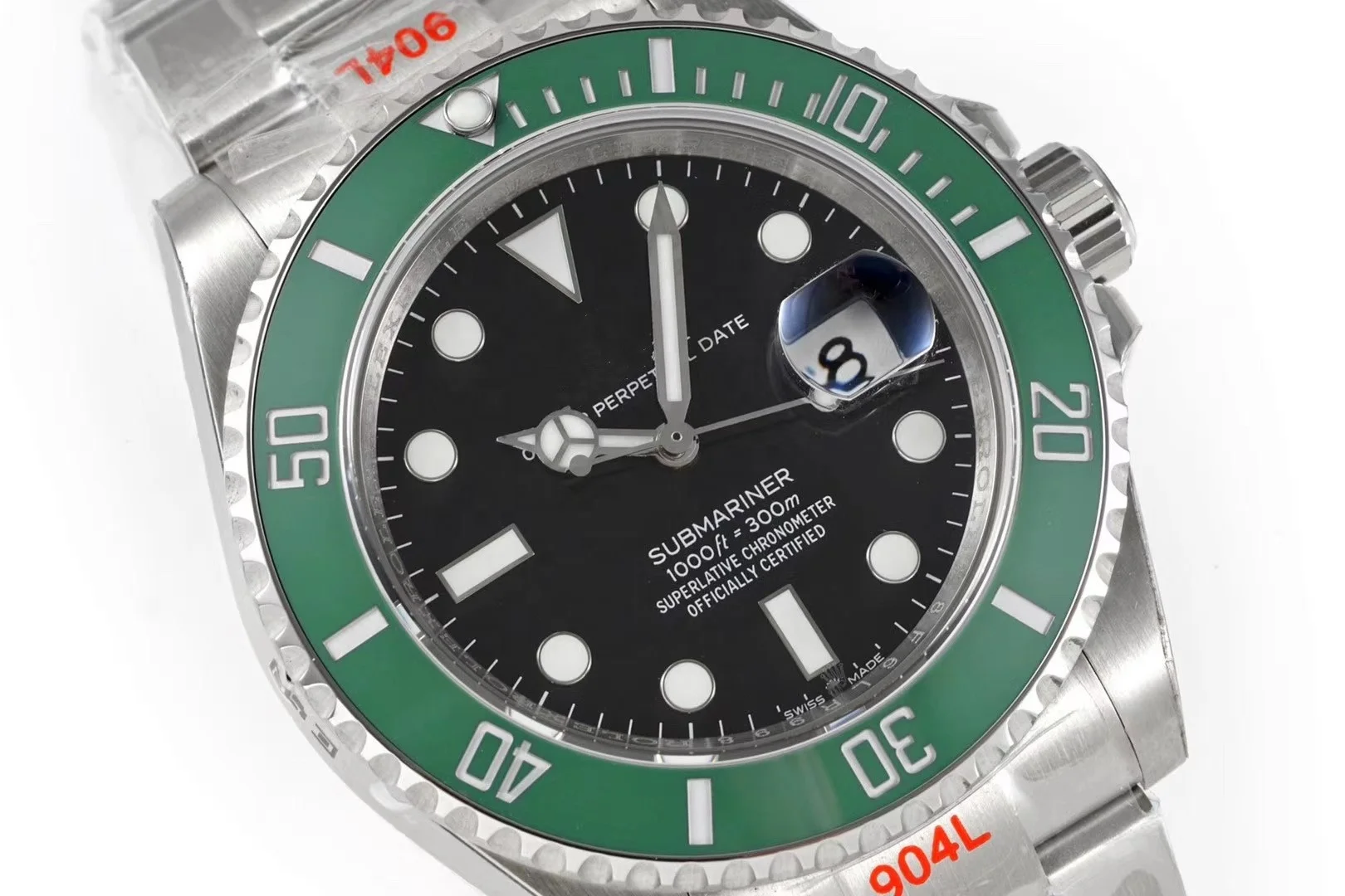 Diver luxury mechanical watch new Noob factory Luminous 126610LV ETA 2836 Movement 904L Steel 41mm Rollexables Hulk Brand Watch