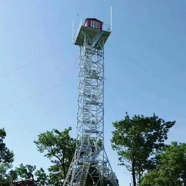 Wholesale Cheap Price Fire Station Training Angle Lattice Steel Watchtower Observation Tower