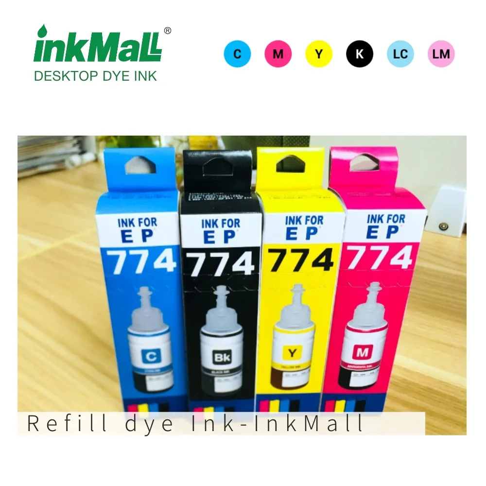 Inkmall T774 T664 Совместимость EcoTank бутылка чернил для выражение ET2650 ET2550 ET2600 ET2500 ET2600 ET2500 ET3600