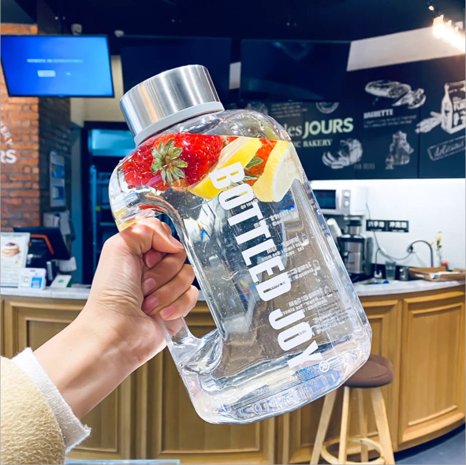 NEW BPA Free 2.2L Large Capacity Plastic Gym Sports Water Jug Bottle with Ice Cube Sticks