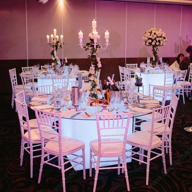 Led Illuminated Longe Expandable Glass Dining Table For Event Wedding