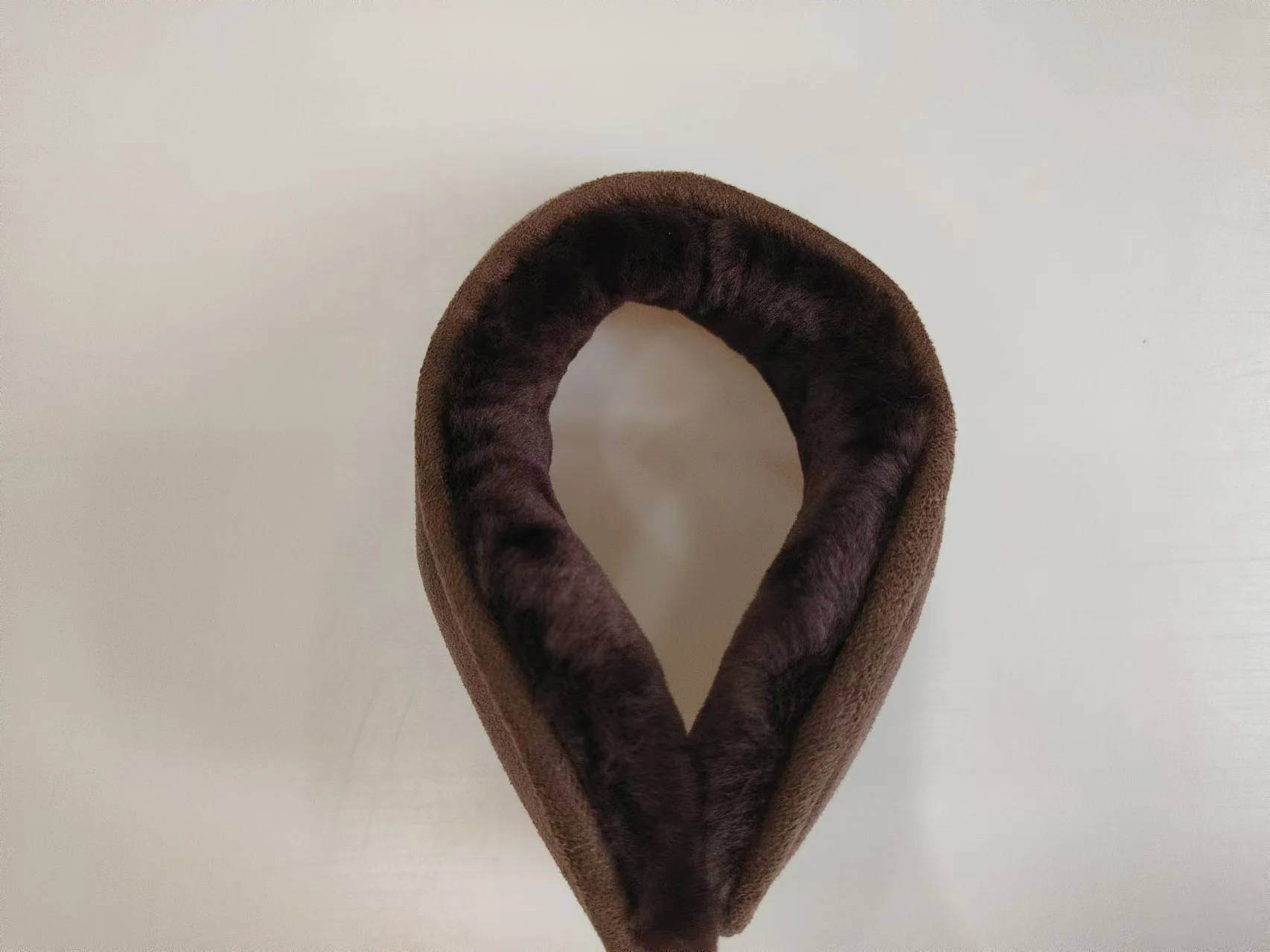 Wholesale Classic Fashion Suede Real Sheepskin Men Winter Warm Merino Fur Earmuffs