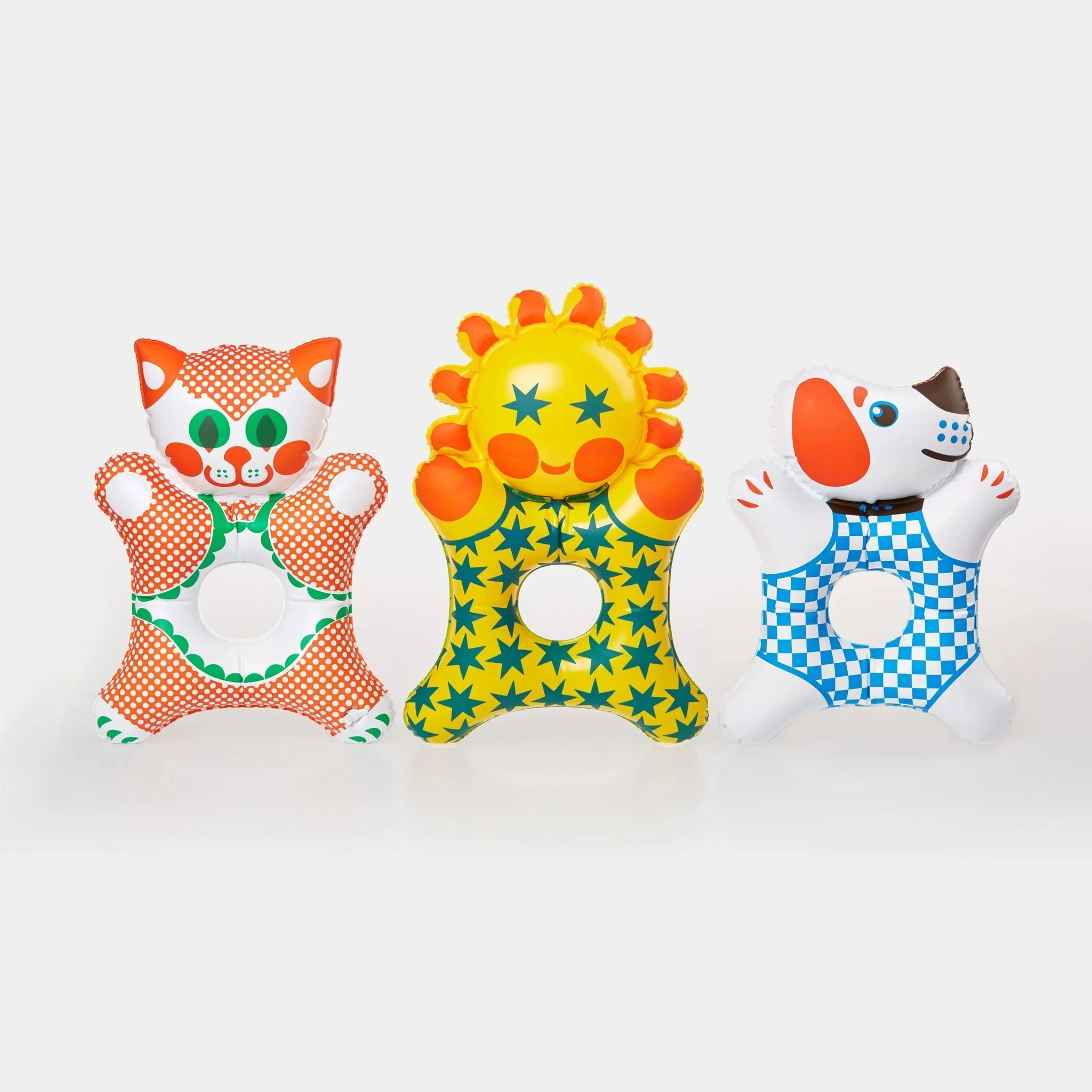 Funny Summer Pool Toys Kids PVC Inflatable Animal Cartoon Swimming Ring Float Tube