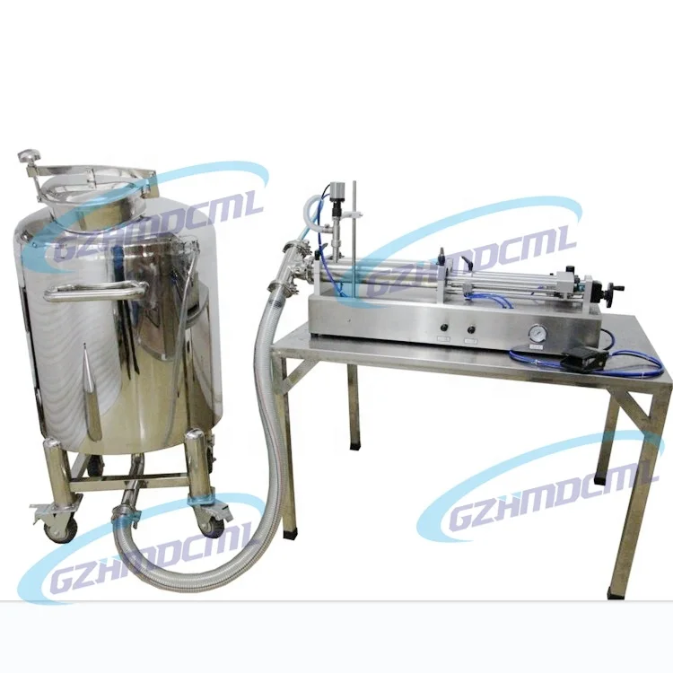 semi auto single head self suck piston filler