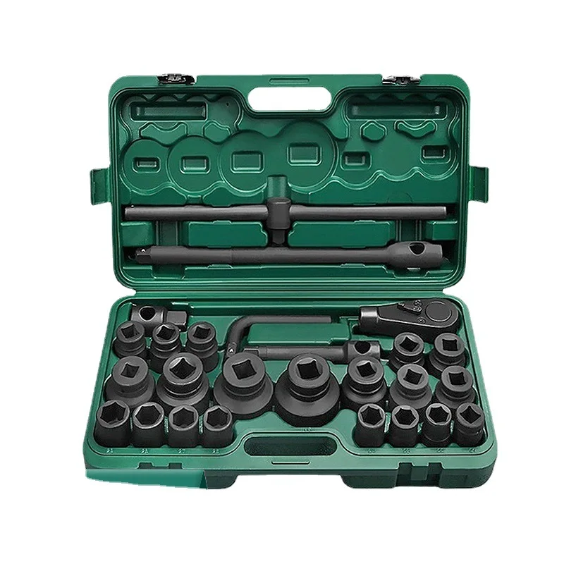 Sunbright Deep Impact Socket Set 1 Inch 3/4 Drive Socket Set Tool Kit Heavy Duty Socket Wrench Set Tool with Ratchet Wrench Head
