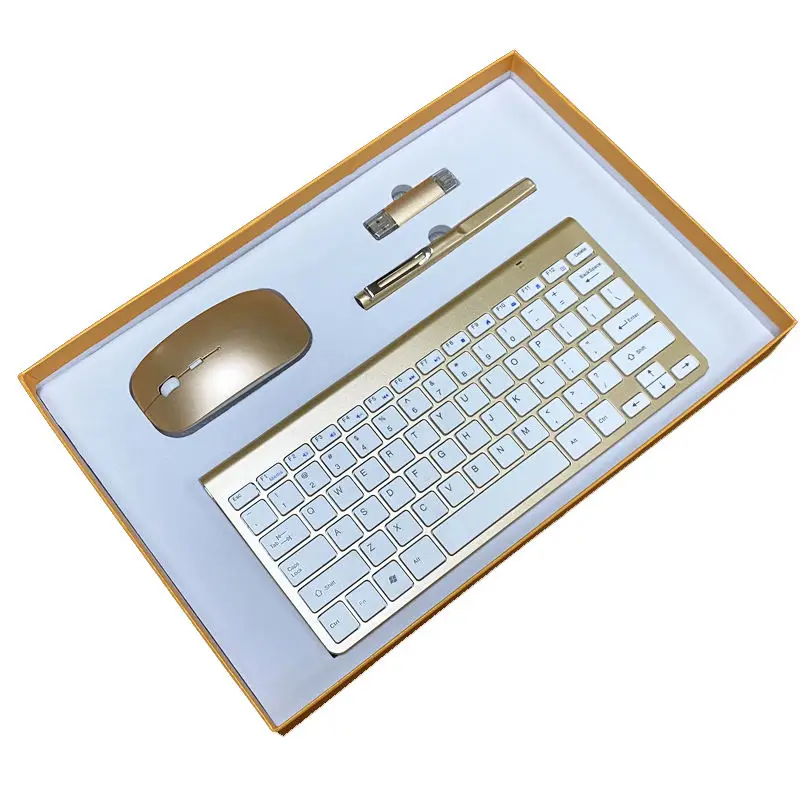 Custom Promotional Office Business Executive Gift Set Pen Usb Power Bank Wireless Keyboard Mouse Combos Business Gift Set
