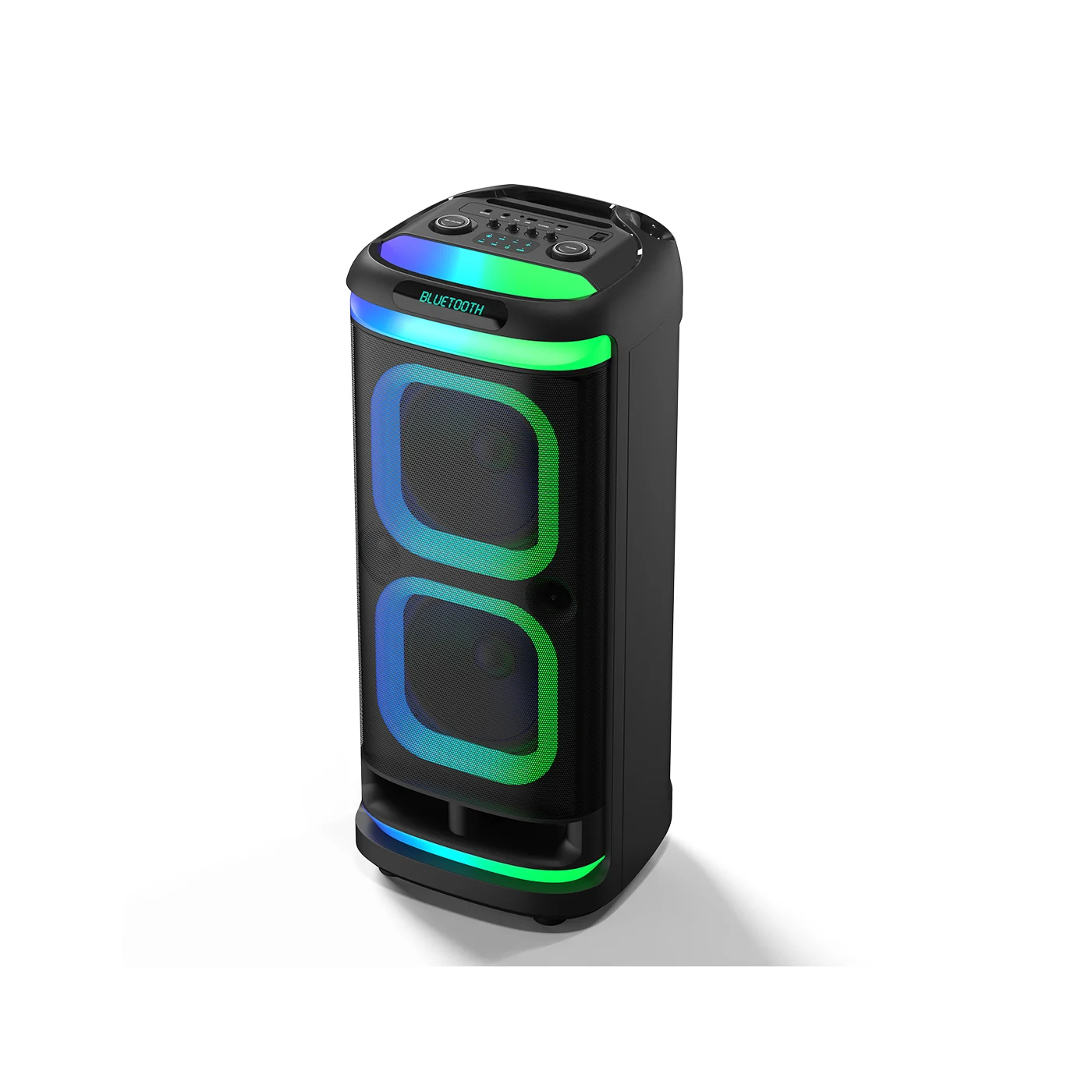 Big Double 8 Inches 50W Party Speakers Bluetooth Customized Logo Party Portable Speaker with Tws/Microphone Priority