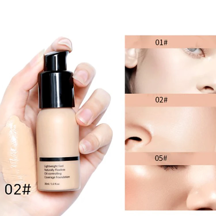 Factory Direct Sales Concealer Foundation Liquid Brightening Moisturizing Oil Control Liquid Foundation