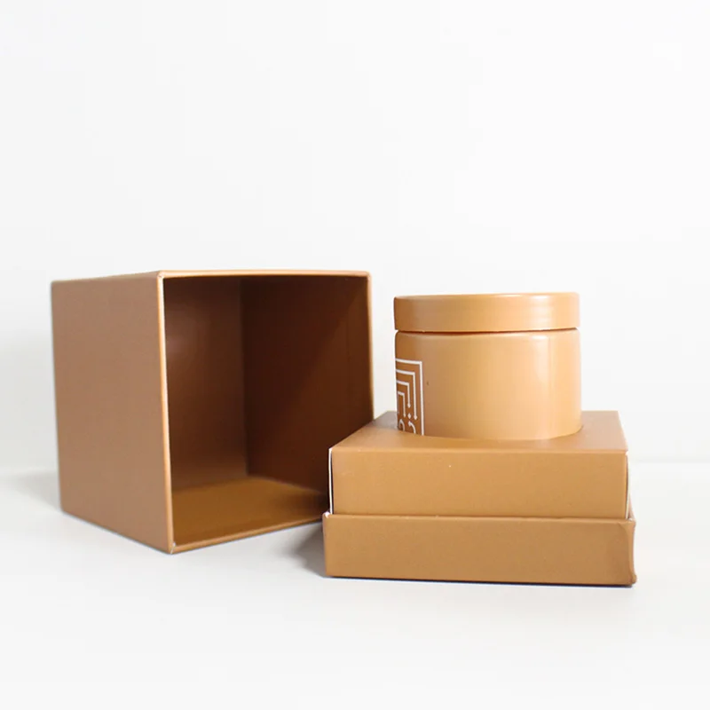 Customization Personal Skin Care cosmetic jars Elegant Logo Printing frosted Round Cream Glass Jar 50ml 100ml 150ml 200ml