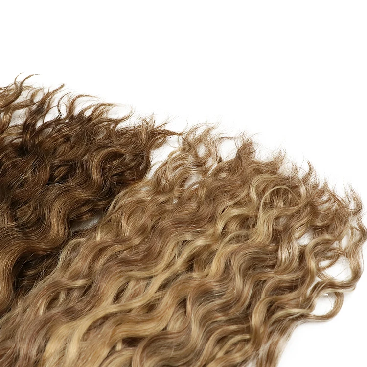 Raw Hair Supplier Better Length Clip Ins Afro Human Hair Brazilian Curly Piano Color Seamless A Clip In Hair Piece Extension