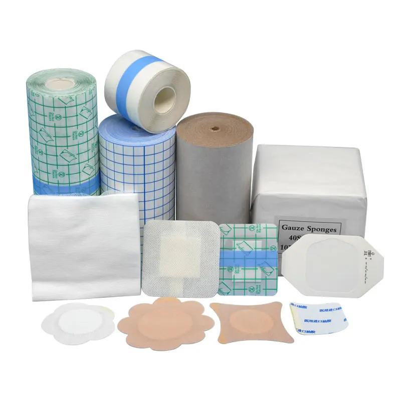 China Factory Seller Medical Suppliers EO Sterile Wound Dressings Gauze Swabs Island Dressings Medical Tapes for Wound Care