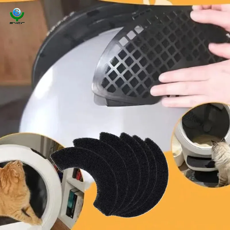 Factory customization Cat Litter Box Filter Carbon Pack Deodorant Charcoal & Activated Carbon Deodorizing Filter Pad replace