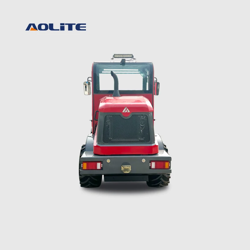 AOLITE 610 CE mini compact front end 4 wheel loader 1 ton china diesel best wheel loader for sale
