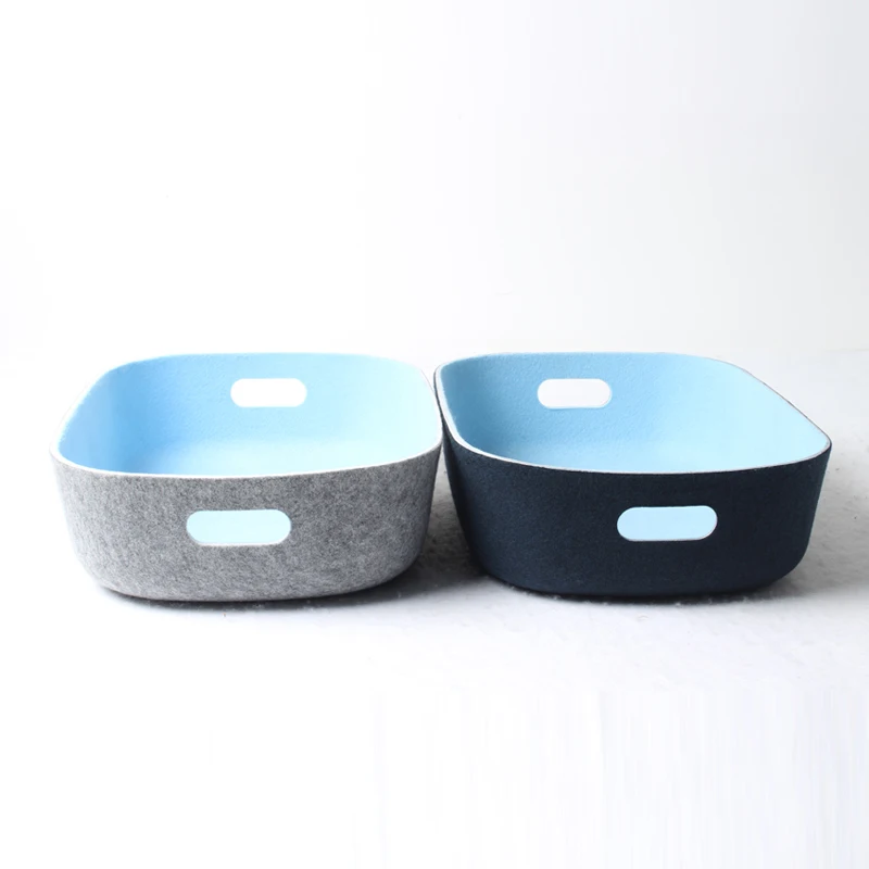 2022 Made in China high quality new storage ideas upcycle felt material various size laundry baskets for home