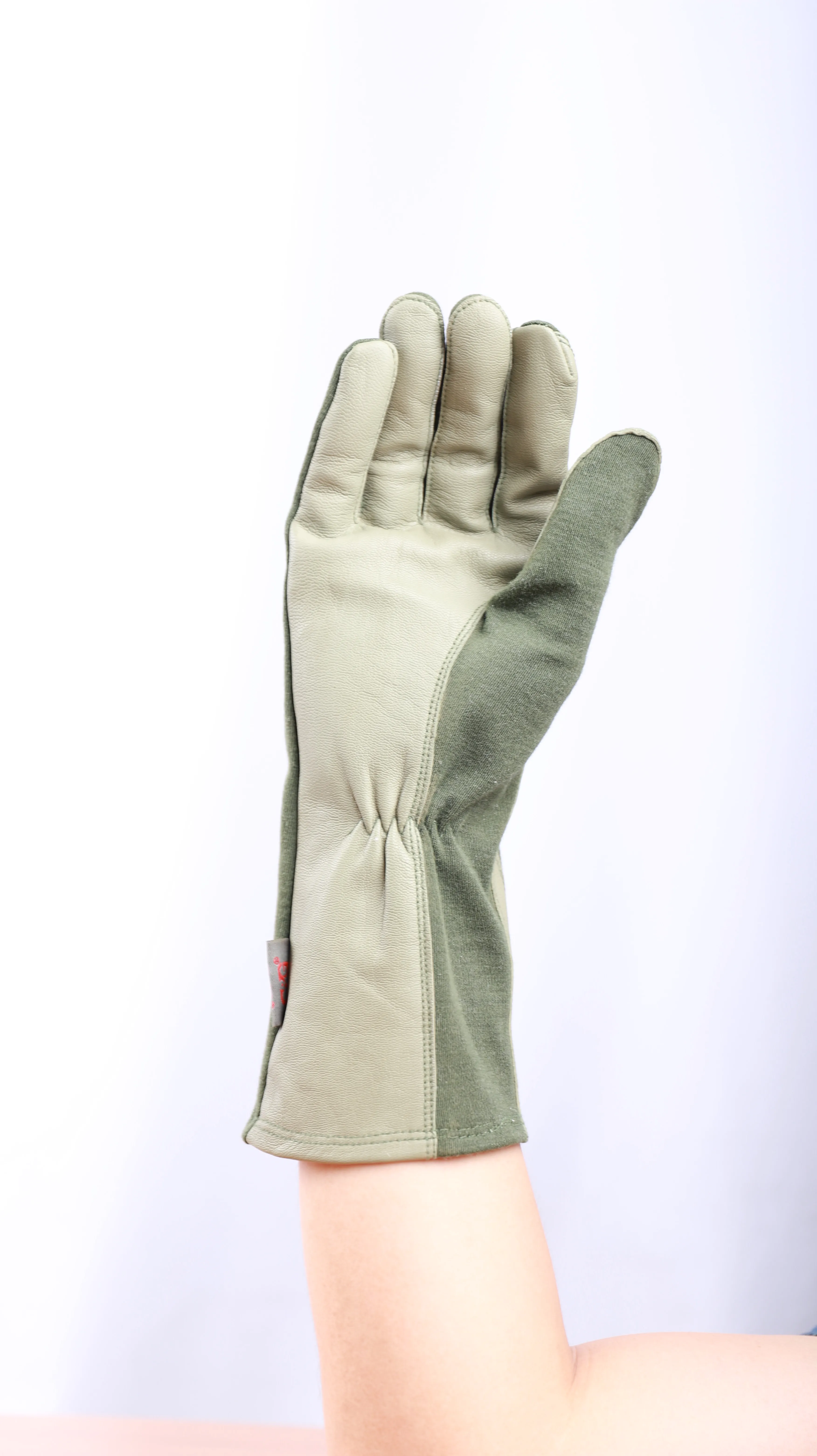 Green color Factory supply  nomex flight gloves pilot glove flight glove
