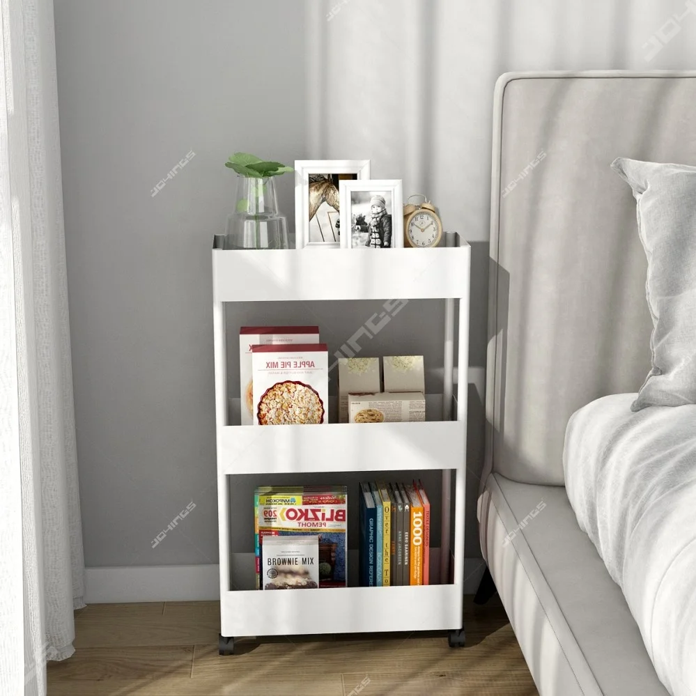 Most Popular Gap Utility Storage Trolley Bathroom 3 Tier Slim Storage Carts For Kitchen Living Room Tight Spaces Narrow Gap